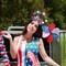 4th of July Headband for Women - Glitter Star Headband - Red White and Blue Accessories for 4th of July Party Supplies - Memorial Day Party Supplies